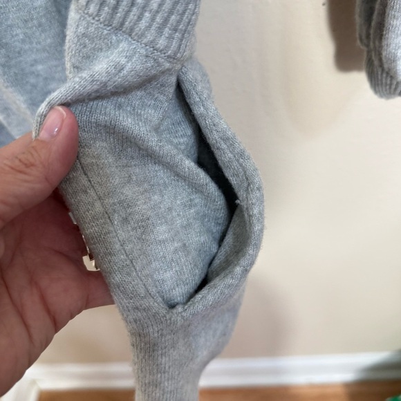 Spiritual Gangster Funnel Neck Romper jumpsuit shorts pockets  Grey size small - Picture 4 of 6